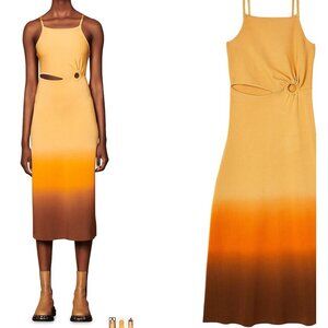 Sandro Aja Gradient Tie-Dye Dress